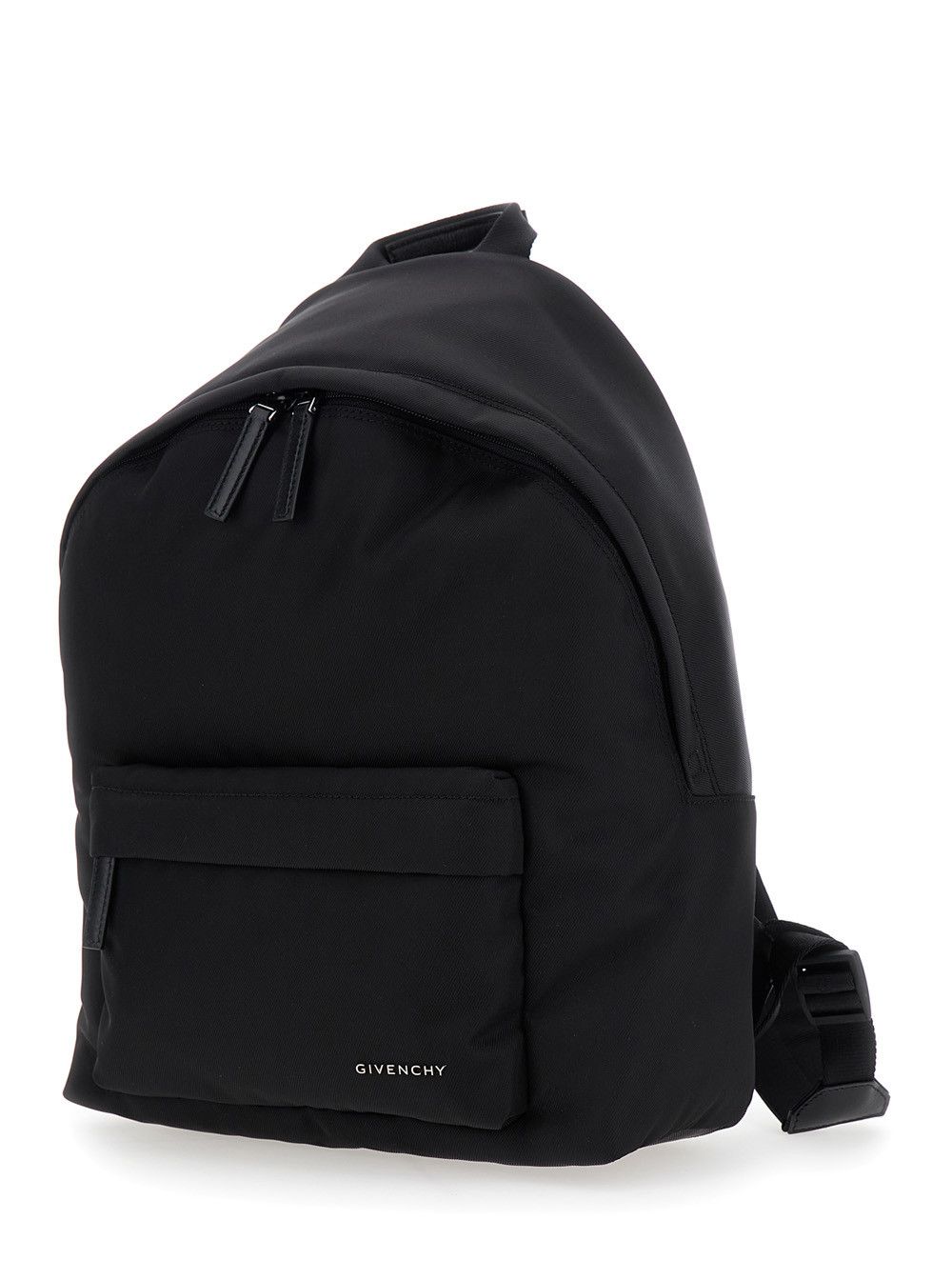Givenchy Black Backpack with Adjustable Straps and Logo on the Front in Tech Fabric for Men Size ONE SIZE - 2 Thumbnail