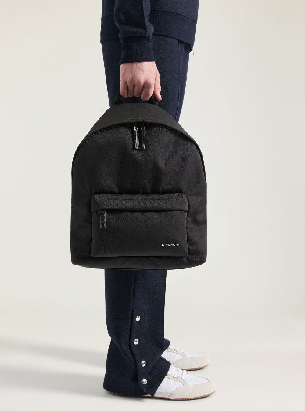Givenchy Black Backpack with Adjustable Straps and Logo on the Front in Tech Fabric for Men Size ONE SIZE - 6 Thumbnail