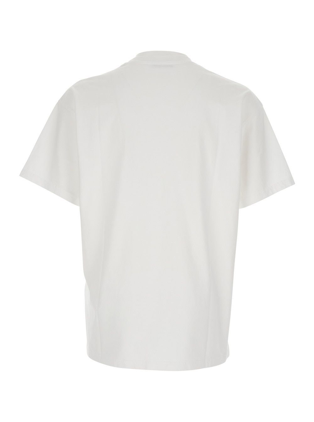 Givenchy White T-Shirt with Diagonal Embroidered Logo in Cotton Man Size US XL / EU 56 / 4 - 2 Thumbnail