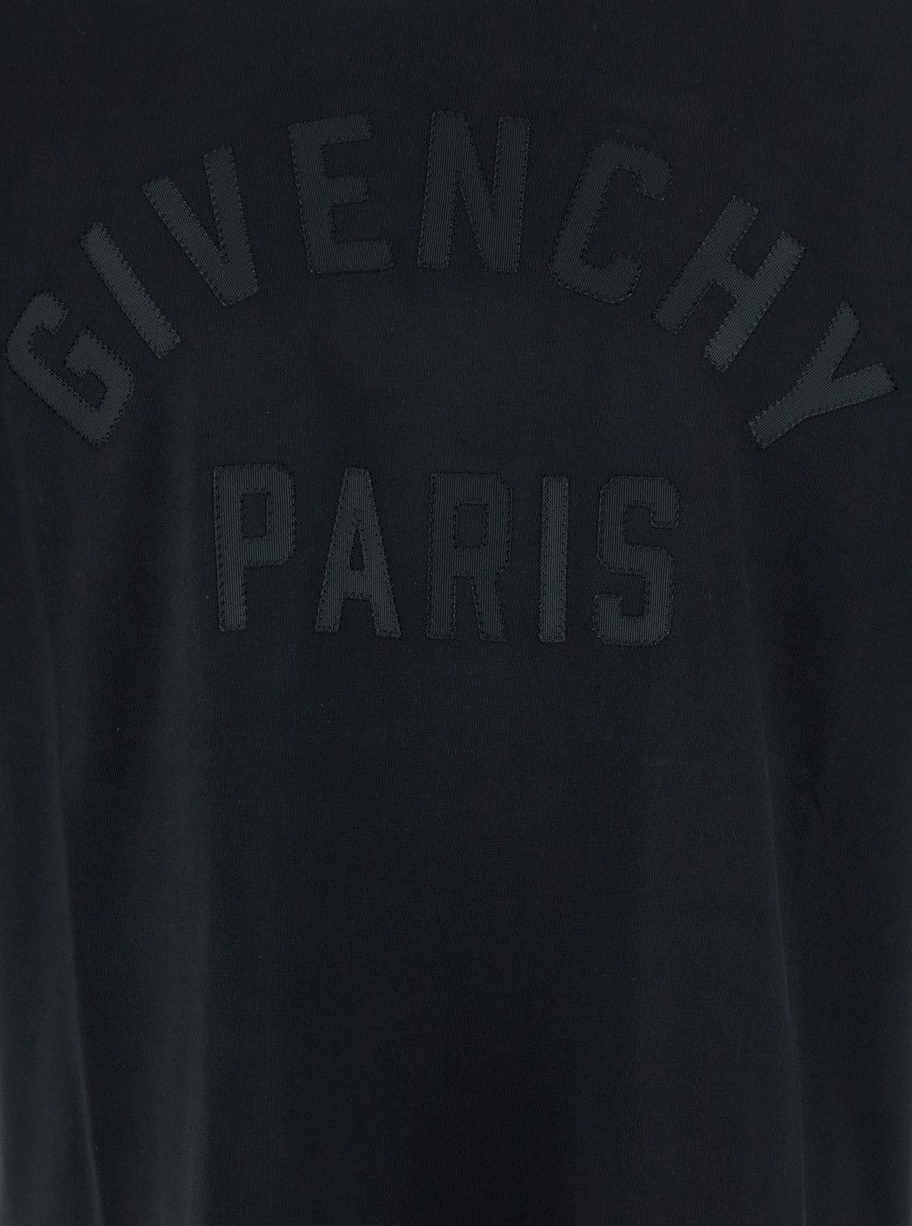 Givenchy Black T-Shirt "T-Shirt with Maxi Logo on the Front in Cotton" Men Size US L / EU 52-54 / 3 - 3 Thumbnail