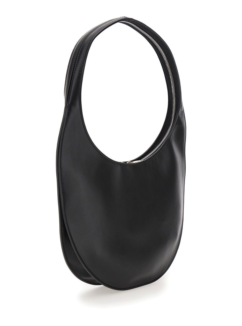 Coperni 'Swipe Medium' Black Shoulder Bag with Logo on Front in Leather Woman Size ONE SIZE - 3 Thumbnail