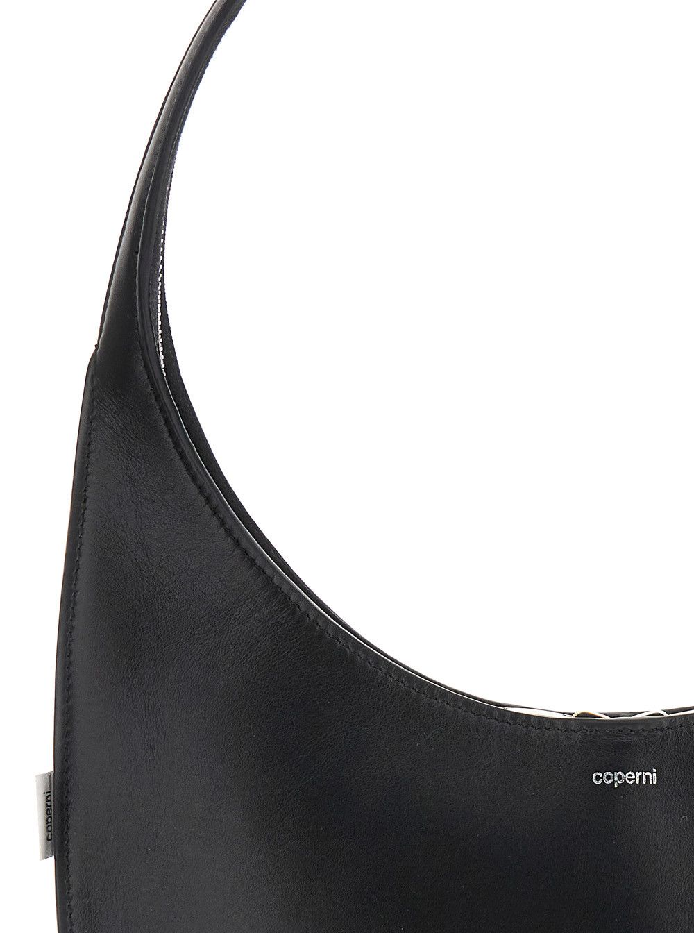 Coperni 'Swipe Medium' Black Shoulder Bag with Logo on Front in Leather Woman Size ONE SIZE - 5 Thumbnail