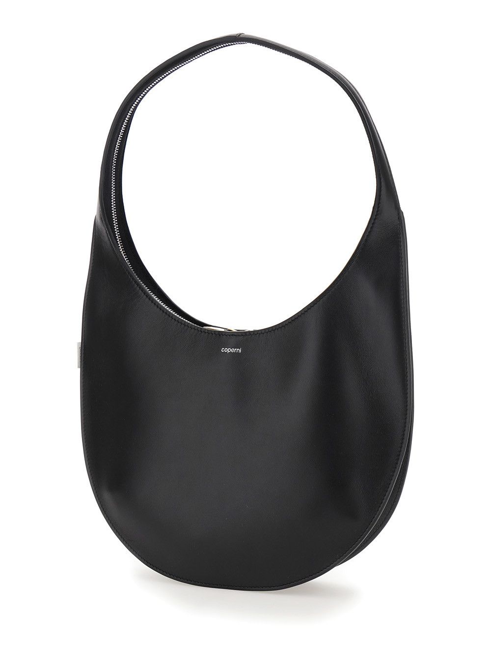 Coperni 'Swipe Medium' Black Shoulder Bag with Logo on Front in Leather Woman Size ONE SIZE - 2 Thumbnail