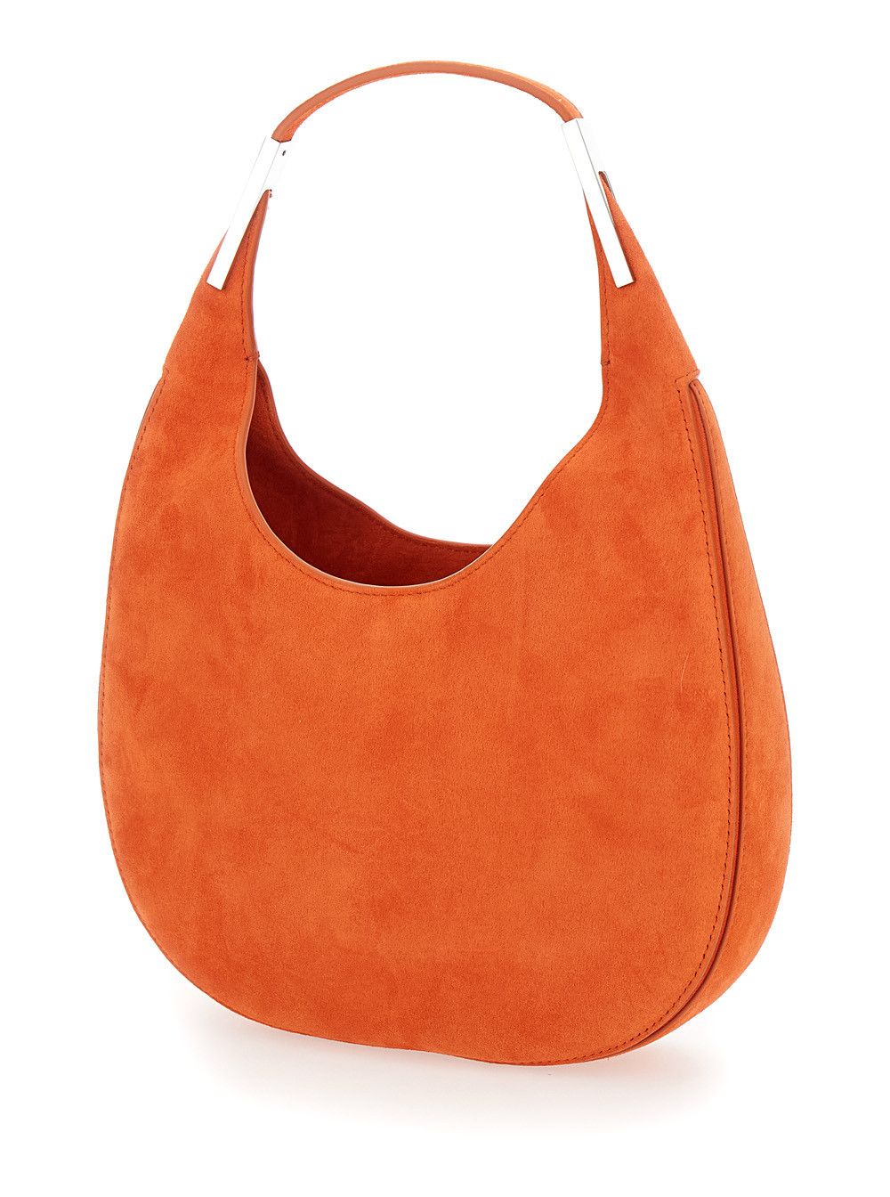Savette 'Florence Small' Orange Shoulder Bag with Open Top in Suede Woman Size ONE SIZE - 2 Thumbnail
