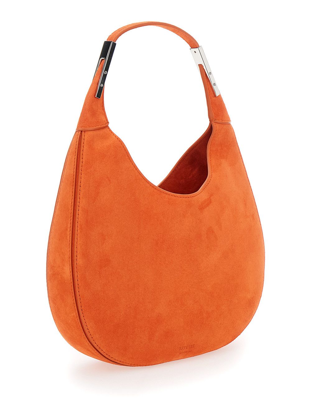 Savette 'Florence Small' Orange Shoulder Bag with Open Top in Suede Woman Size ONE SIZE - 3 Thumbnail