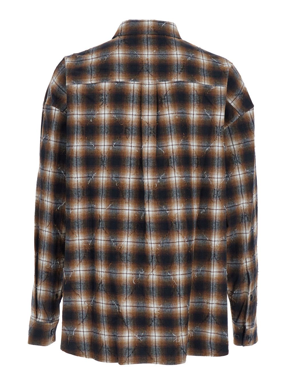 Juun.J Multicolor Shirt with Classic Collar and All-Over Check Motif in Cotton Man Size US M / EU 48-50 / 2 - 2 Thumbnail