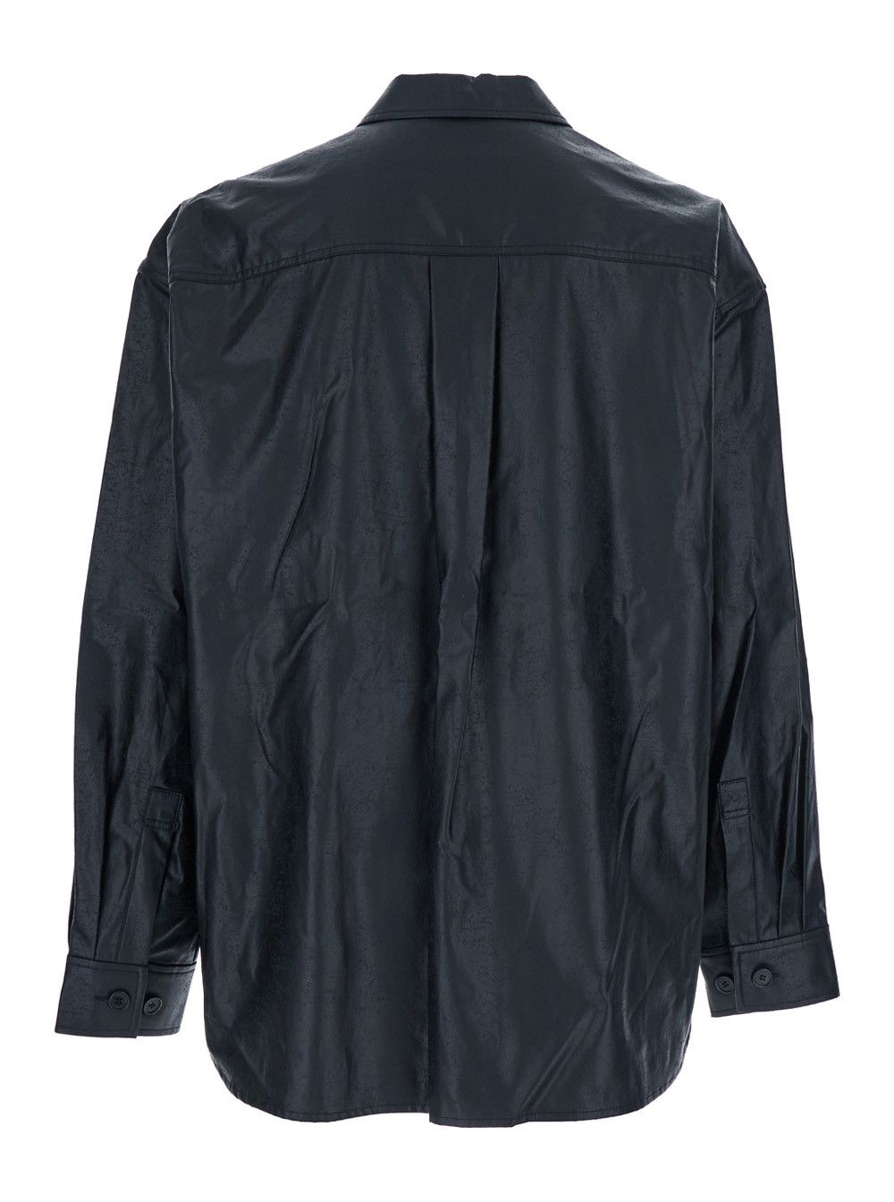 Juun.J Dark Blue Shirt with Classic Collar and Chest Pocket in Cotton Man Size US M / EU 48-50 / 2 - 2 Thumbnail