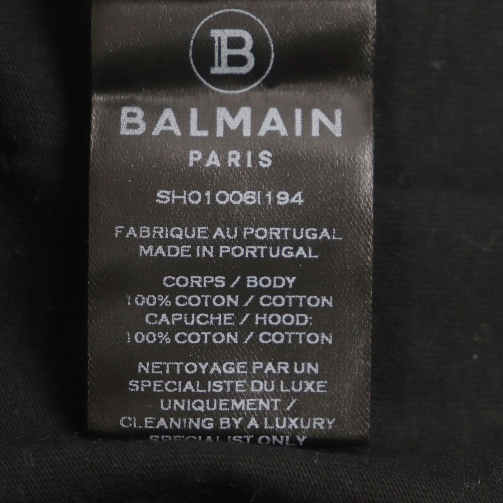 Other Other Balmain SH010066I194 Cotton Hoodie Cotton Sweatshirts & Hoodies SH010066I194 Size ONE SIZE - 8 Thumbnail