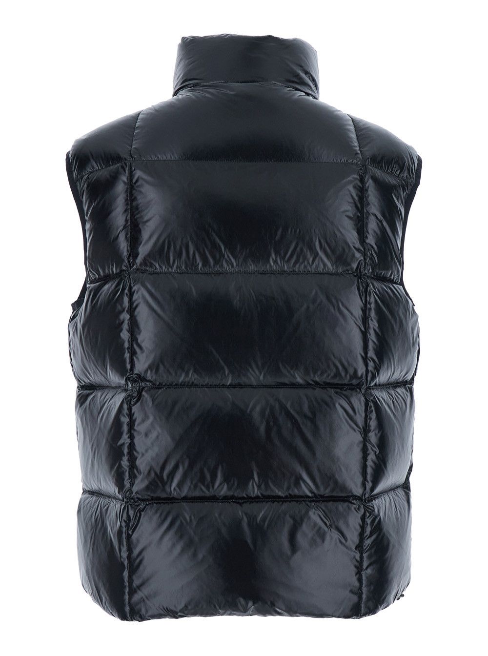 Dsquared2 Black Sleeveless Down Jacket with High Neck and Logo Patch on the Front in Tech Fabric Man Size US M / EU 48-50 / 2 - 2 Thumbnail