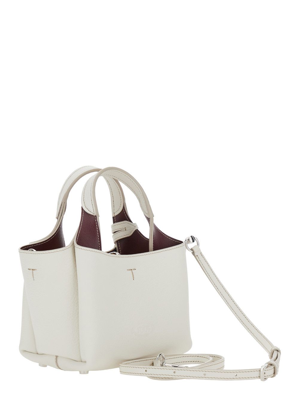 Tod's Handbag 'Bag' with Removable Metal Pendant in White Leather for Women Size ONE SIZE - 3 Thumbnail