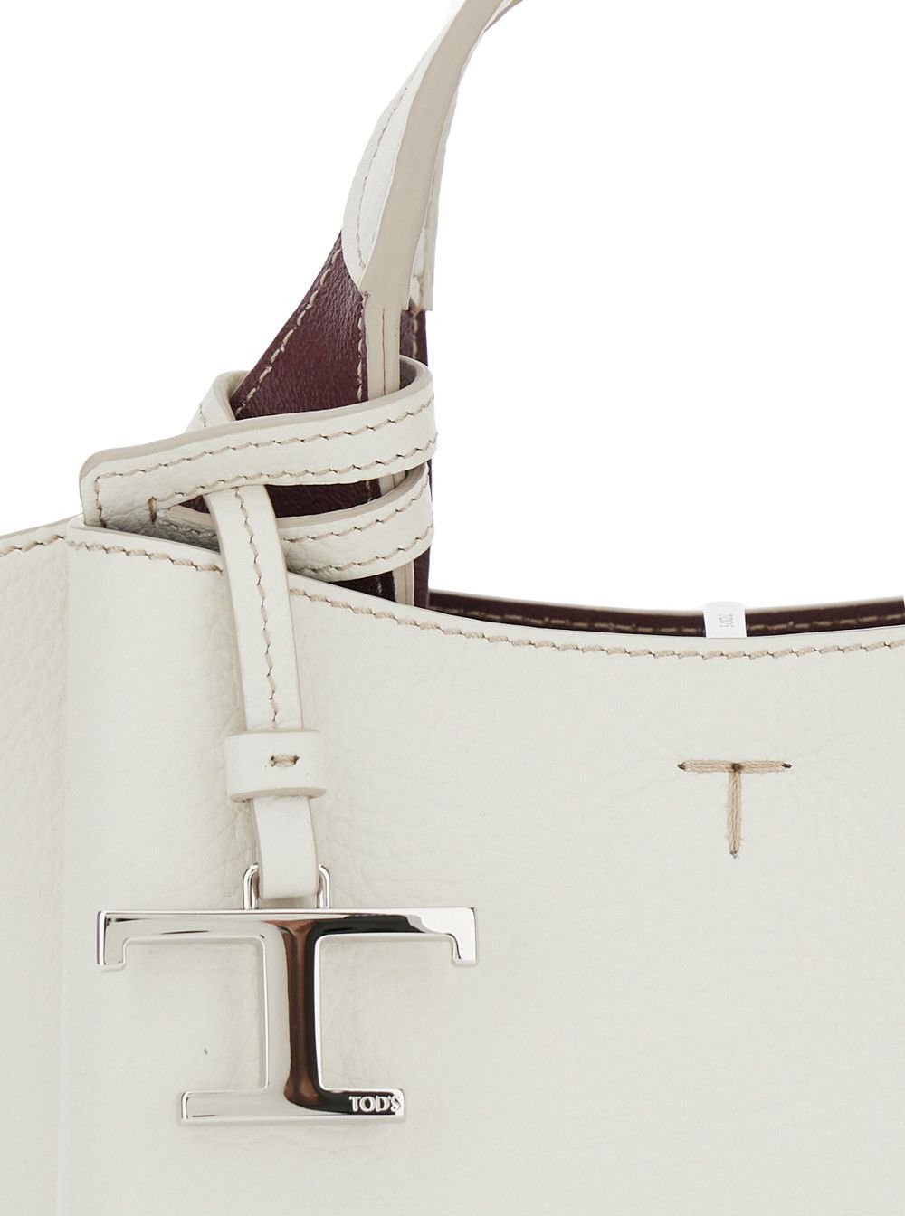 Tod's Handbag 'Bag' with Removable Metal Pendant in White Leather for Women Size ONE SIZE - 5 Thumbnail