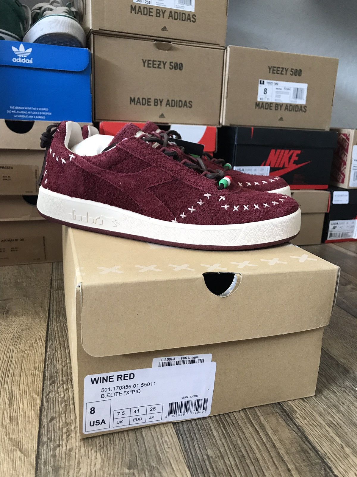 diadora borg elite size 8