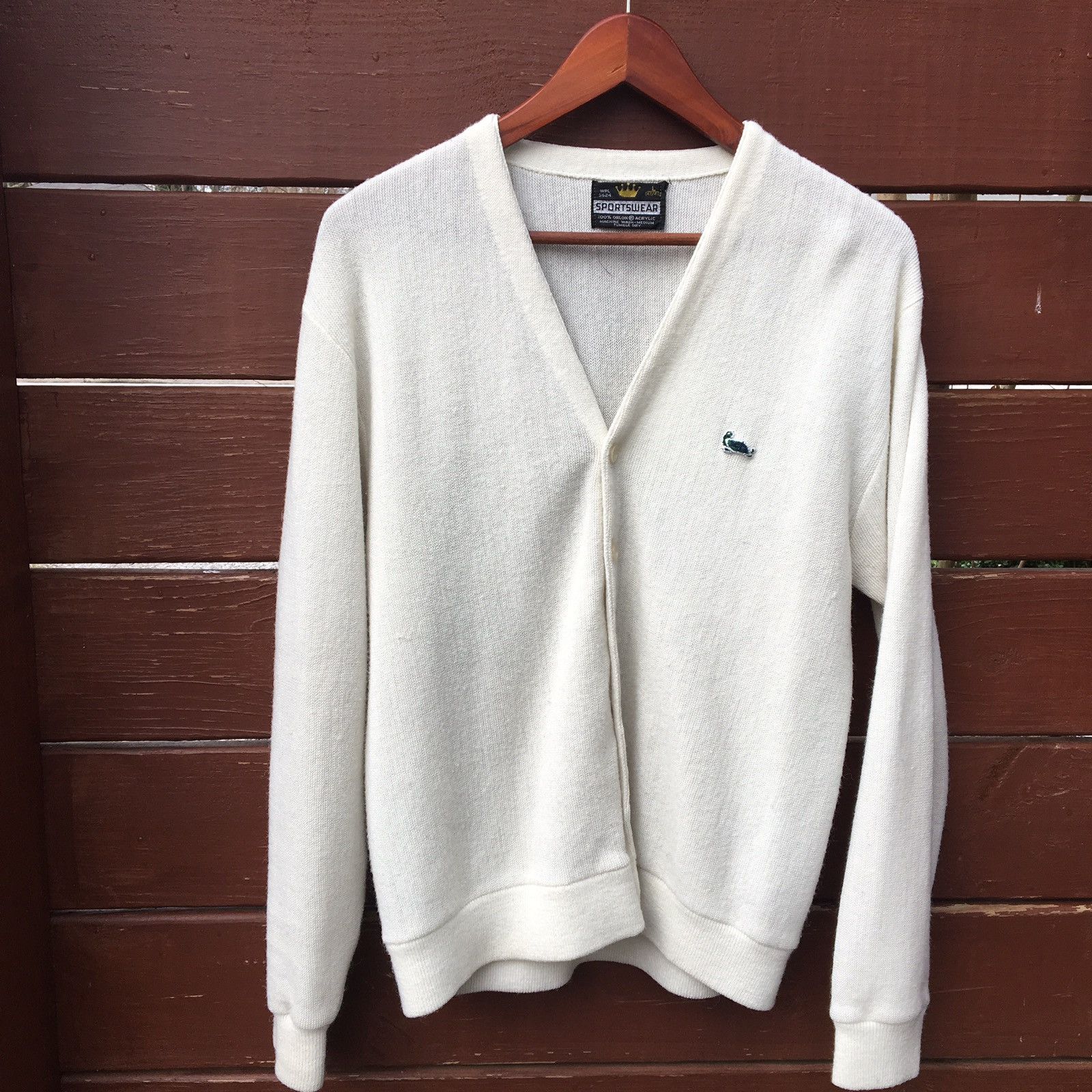 トップス 50s 60s virgin orlon acrylic cardigan Vintage 1950's Virgin Turbo Orlon Acrylic Cardigan Sweater S
