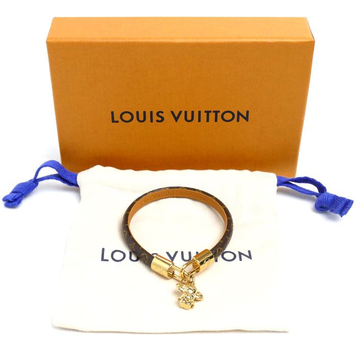 Louis Vuitton Louis Vuitton Louis Vuitton Vivienne Monogram Calf Bracelet Canvas Bracelet M6773 Size ONE SIZE - 7 Thumbnail