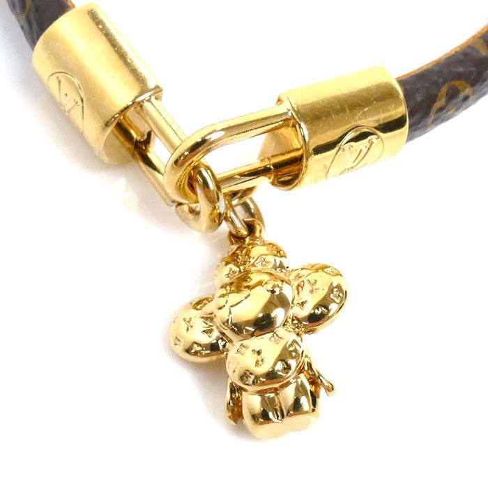 Louis Vuitton Louis Vuitton Louis Vuitton Vivienne Monogram Calf Bracelet Canvas Bracelet M6773 Size ONE SIZE - 3 Thumbnail