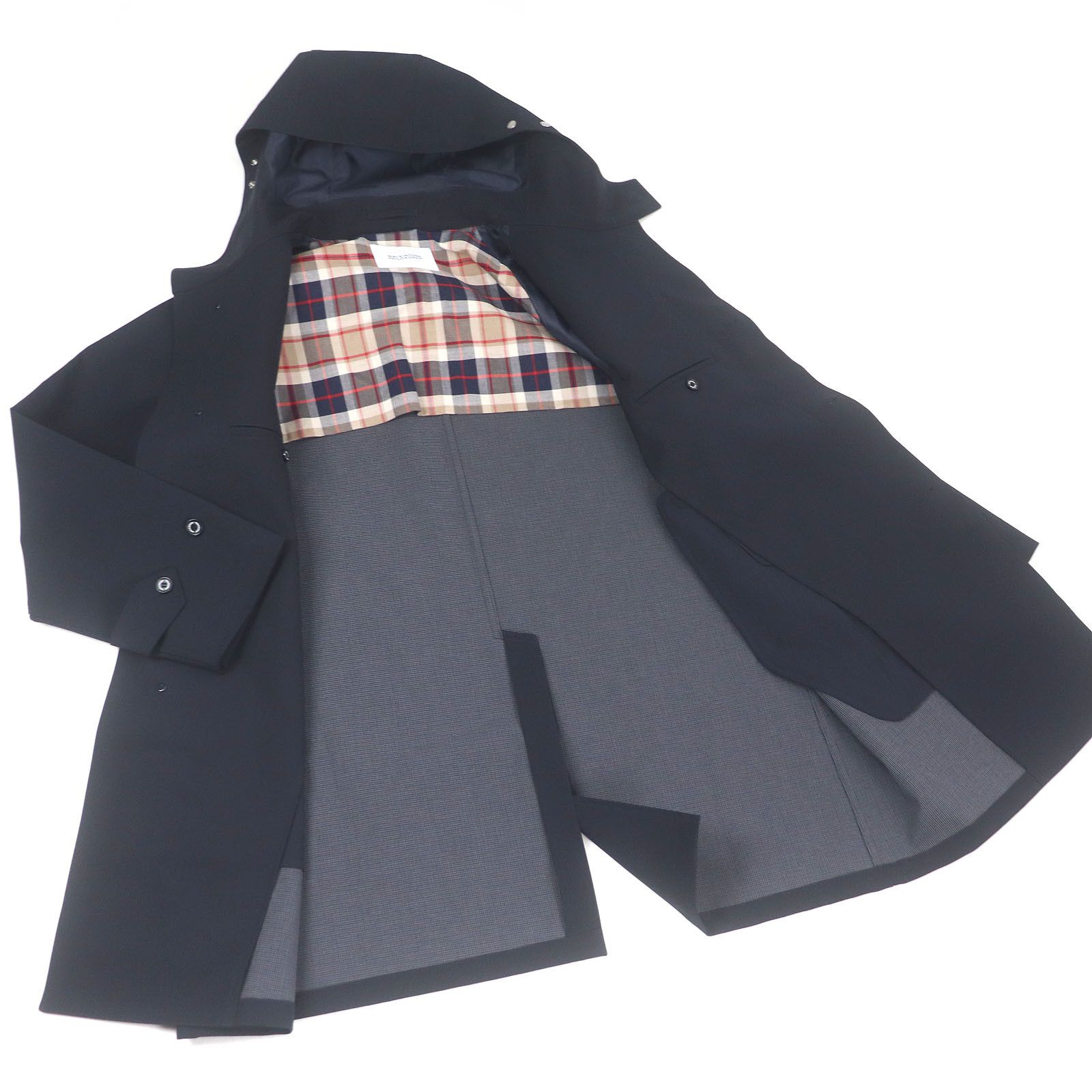 Other Other Mackintosh Philosophy Flyfront Hooded Polyester Coat Plastic Outerwear H1C89-165-29 Size ONE SIZE - 3 Thumbnail