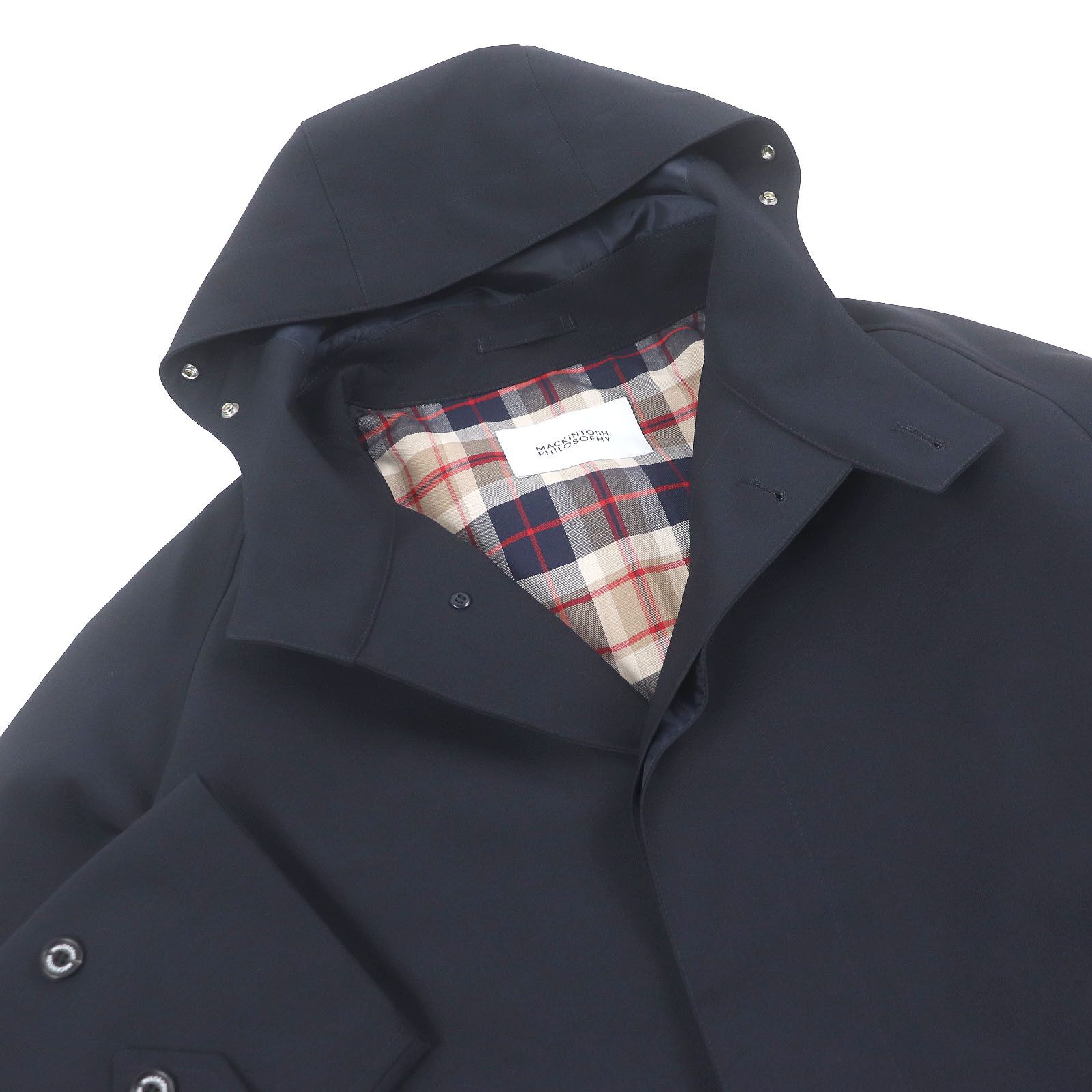 Other Other Mackintosh Philosophy Flyfront Hooded Polyester Coat Plastic Outerwear H1C89-165-29 Size ONE SIZE - 2 Thumbnail