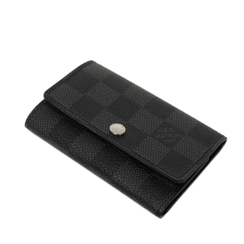 Louis Vuitton Louis Vuitton Louis Vuitton Multicles 6 Damier Graphite Key Case Canvas Key case N62662 Size ONE SIZE - 4 Thumbnail