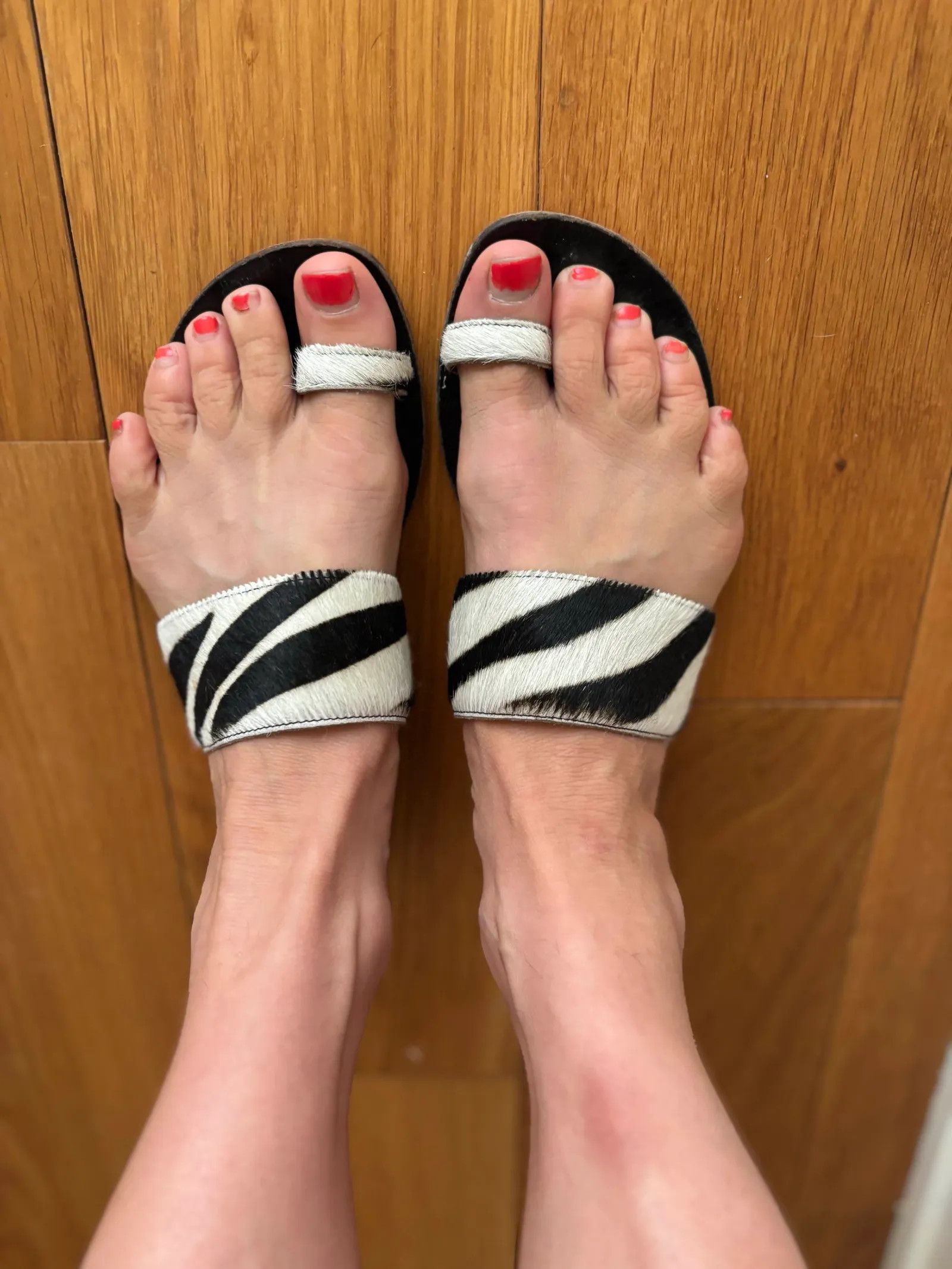 ATP Atelier ATP Atelier Urbino Zebra-print Calf Hair Sandals Sandals Size US 8 / IT 38 - 3 Thumbnail