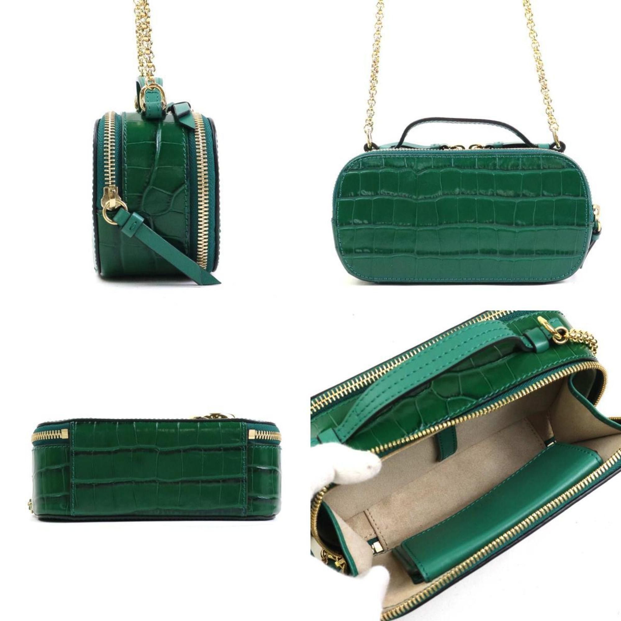 Chloe Chloé Chloe shoulder bag in embossed leather, green, women's, 56227a Size ONE SIZE - 2 Thumbnail