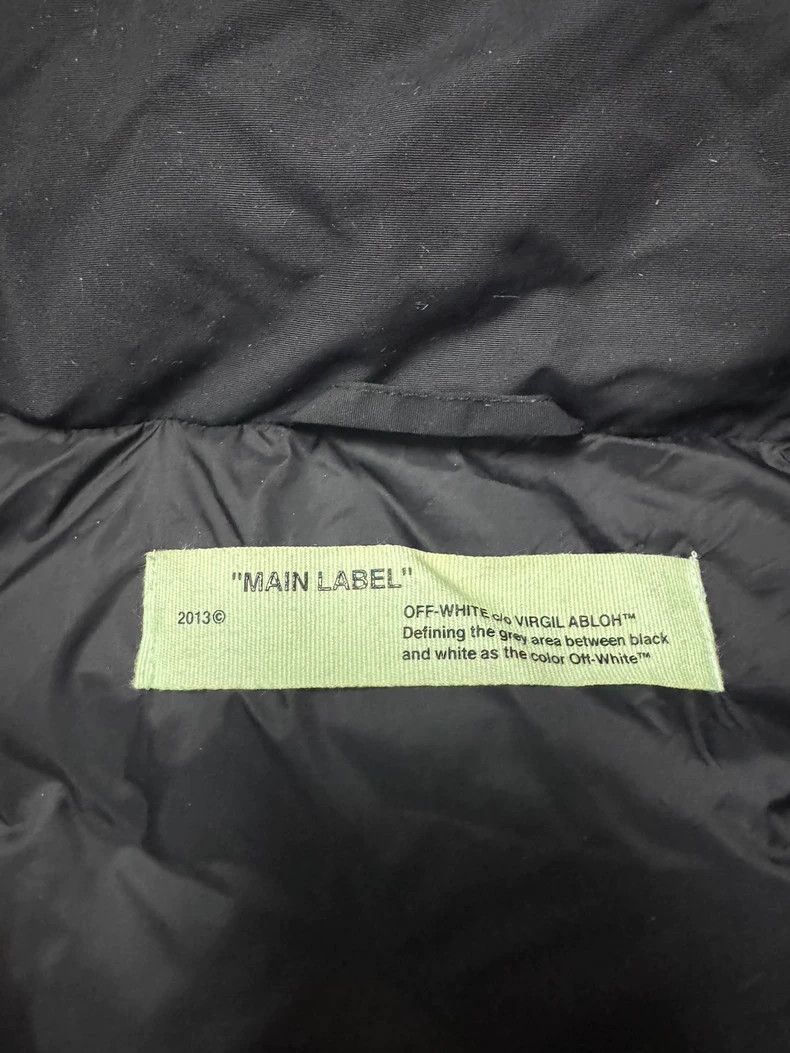 Off-White Off-White Black Puffer Jacket with Stripes Size US L / EU 52-54 / 3 - 4 Thumbnail