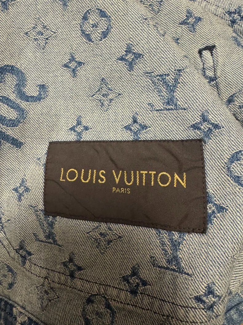 Louis Vuitton Louis Vuitton x Supreme Denim Jacket 52 Size US XL / EU 56 / 4 - 8 Thumbnail