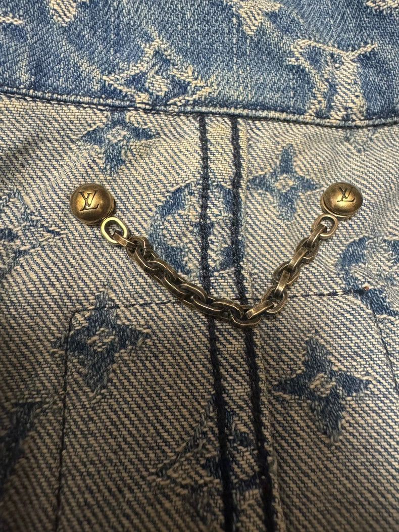 Louis Vuitton Louis Vuitton x Supreme Denim Jacket 52 Size US XL / EU 56 / 4 - 3 Thumbnail