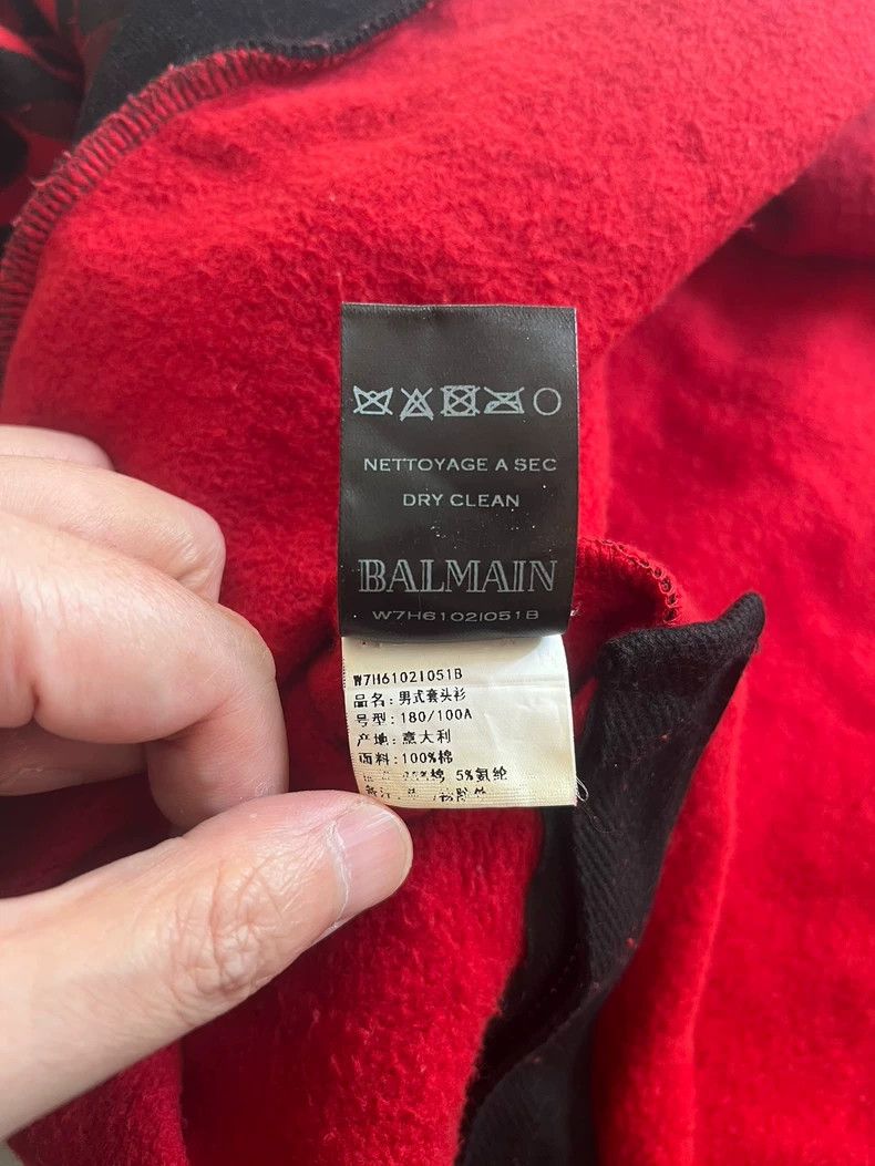 Balmain Balmain Tiger Stripe Zip Detail Sweatshirt Size US L / EU 52-54 / 3 - 6 Thumbnail
