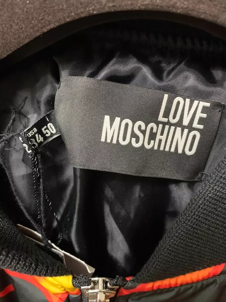 Moschino Moschino Love Flame Print Bomber Jacket Size US L / EU 52-54 / 3 - 5 Thumbnail