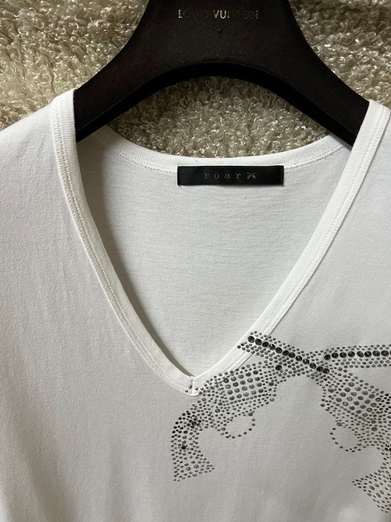 ROA ROAR Men's White V-Neck Short Sleeve T-Shirt Size US L / EU 52-54 / 3 - 5 Thumbnail