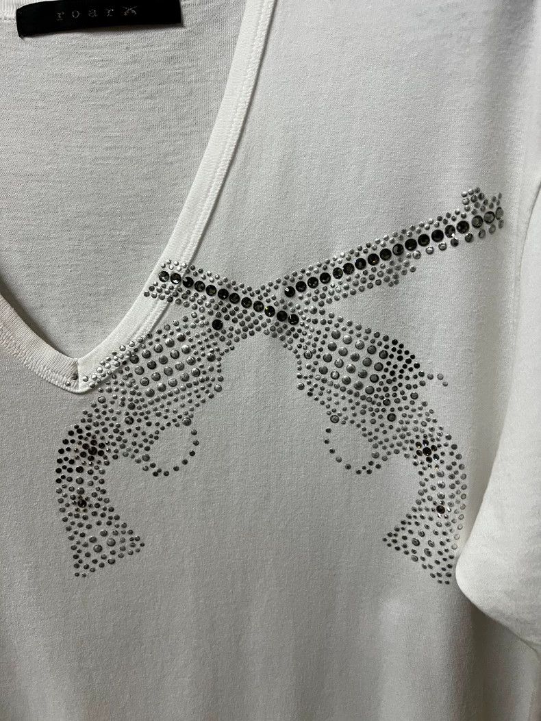 ROA ROAR Men's White V-Neck Short Sleeve T-Shirt Size US L / EU 52-54 / 3 - 3 Thumbnail