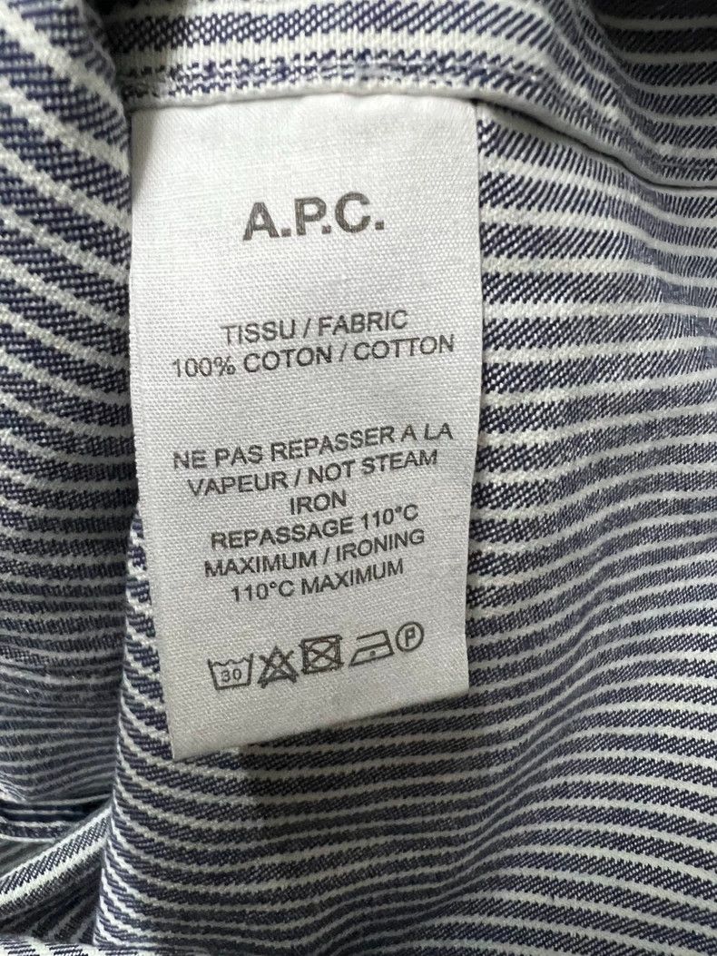 Carhartt A.P.C. Men's Striped Workwear Jacket Size US L / EU 52-54 / 3 - 7 Thumbnail