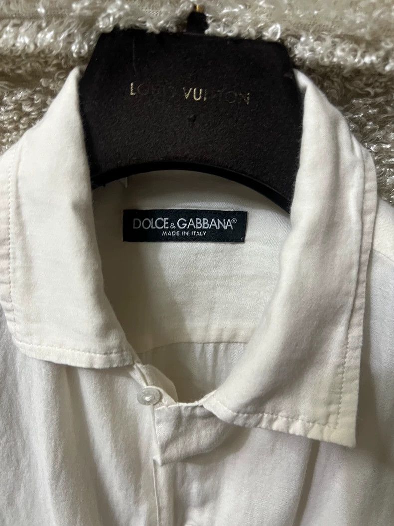 Dolce & Gabbana Dolce & Gabbana Men's White Casual Shirt Size US M / EU 48-50 / 2 - 4 Thumbnail