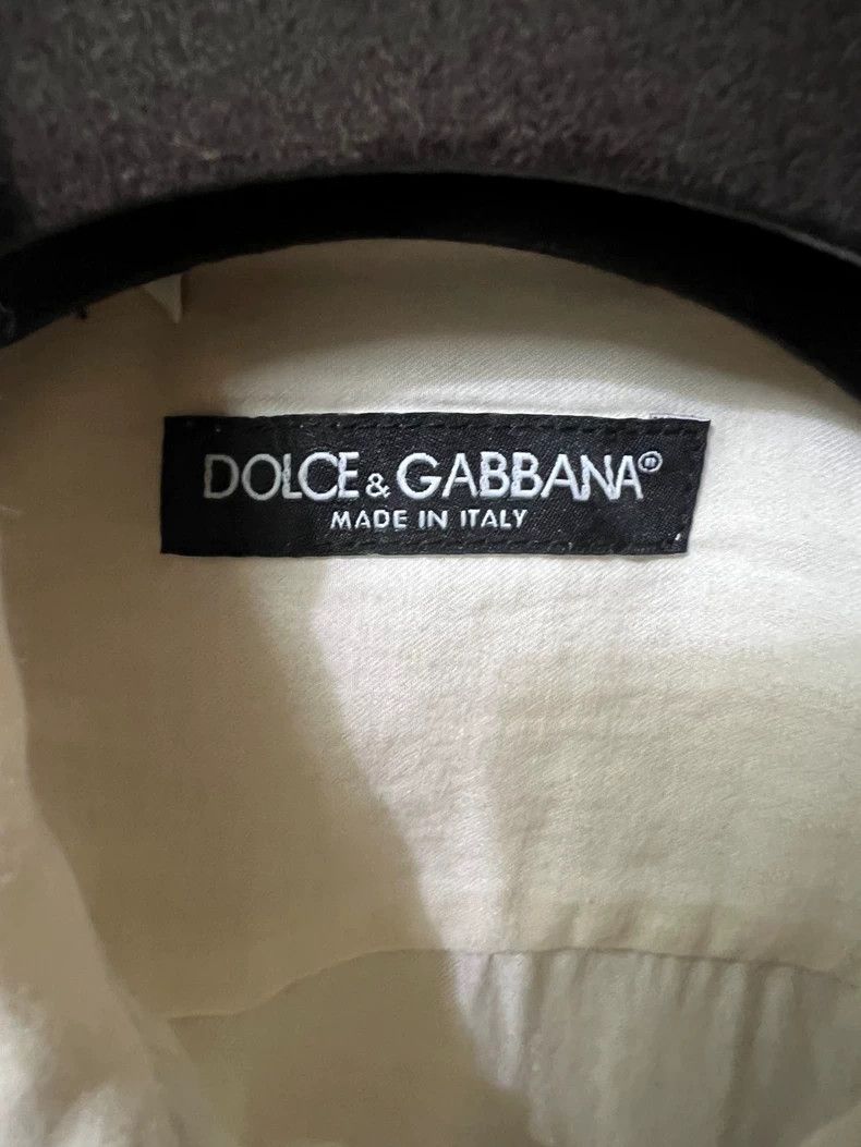 Dolce & Gabbana Dolce & Gabbana Men's White Casual Shirt Size US M / EU 48-50 / 2 - 5 Thumbnail
