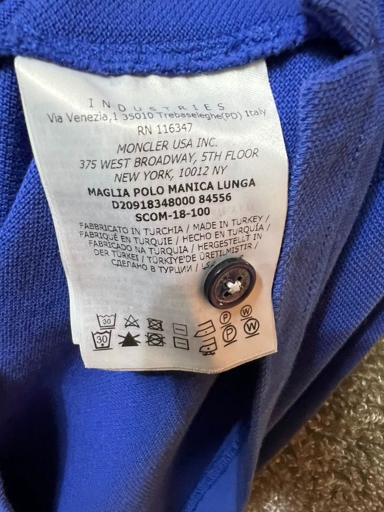 Moncler Moncler Men's Long Sleeve Polo Shirt Size US M / EU 48-50 / 2 - 7 Thumbnail