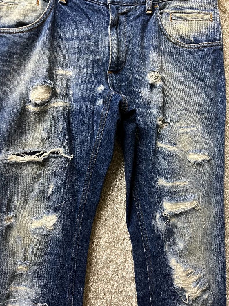 Dolce & Gabbana Dolce Gabbana Men's Distressed Jeans Size US 44 / EU 60 - 3 Thumbnail
