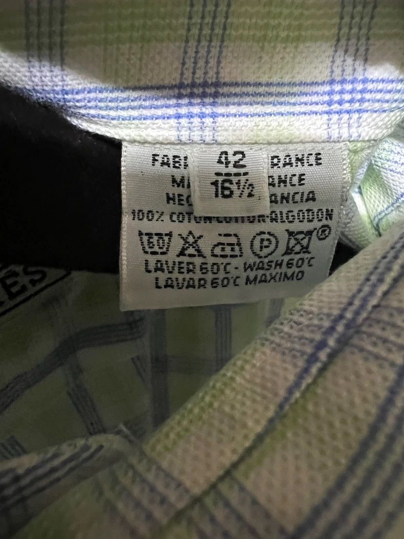 Hermes Hermes Men's Checked Long Sleeve Shirt Size US L / EU 52-54 / 3 - 4 Thumbnail