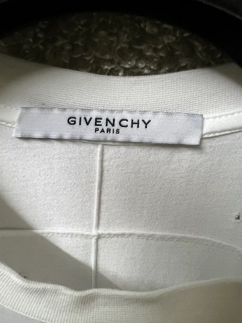 Givenchy Givenchy Paris Distressed White T-Shirt Size US XXS / EU 40 - 5 Thumbnail