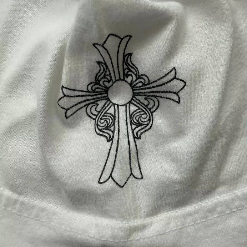 Chrome Hearts Chrome Hearts White Cross Short Sleeve Tee Size US XL / EU 56 / 4 - 4 Thumbnail