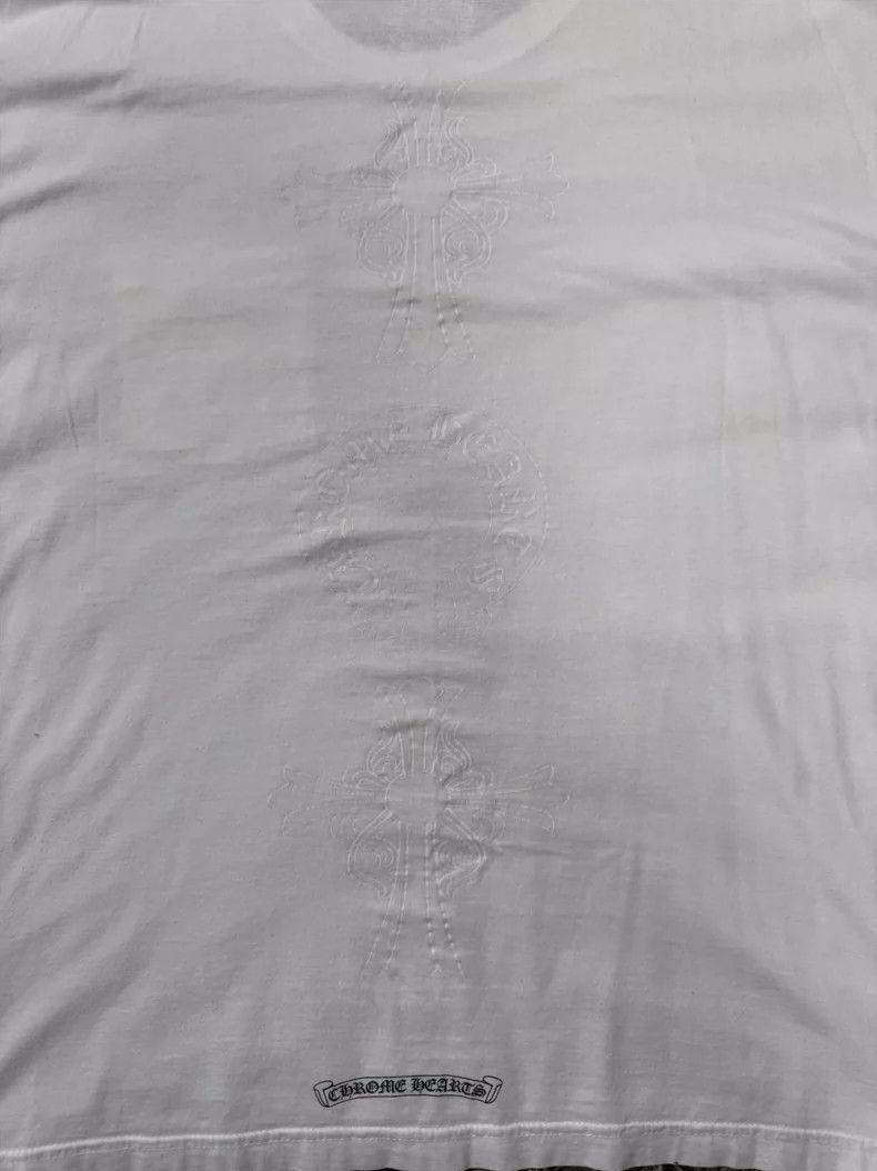 Chrome Hearts Chrome Hearts White Cross Short Sleeve Tee Size US XL / EU 56 / 4 - 6 Thumbnail