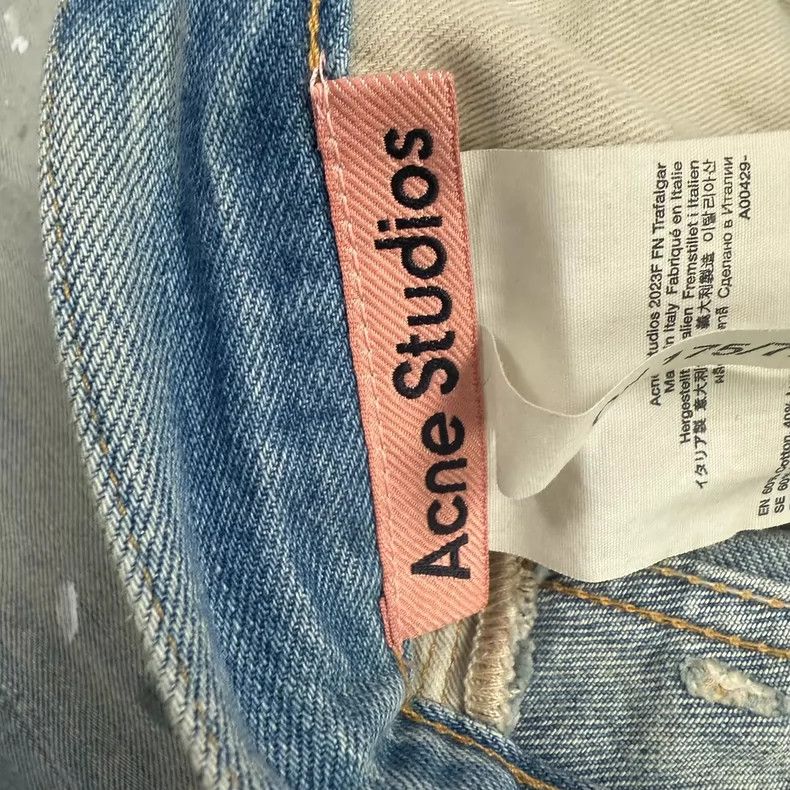 Acne Studios Acne Studios Baggy Paint Splatter Jeans Size US 34 / EU 50 - 3 Thumbnail