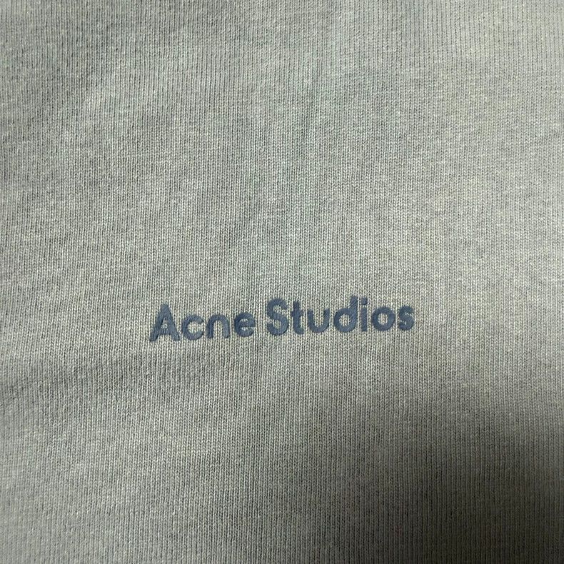 Acne Studios Acne Studios Logo Gray Cotton T-Shirt Size US XXL / EU 58 / 5 - 3 Thumbnail