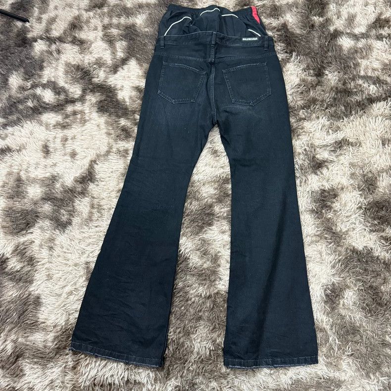 Balenciaga Balenciaga Double Waist Flare Jeans Size US 27 - 4 Thumbnail