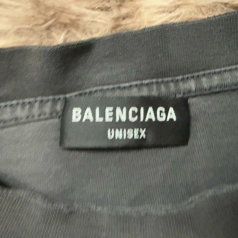 Balenciaga Balenciaga Sporty B Embroidered Washed Black Tee Size US S / EU 44-46 / 1 - 4 Thumbnail