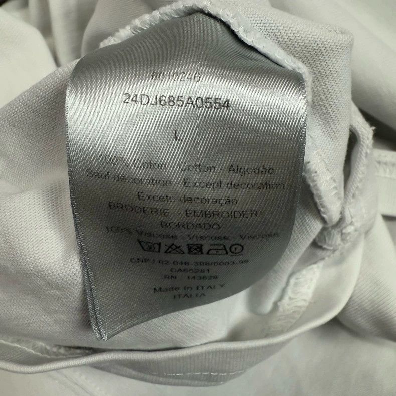 Dior Dior White Logo Short Sleeve T-Shirt Size US L / EU 52-54 / 3 - 5 Thumbnail