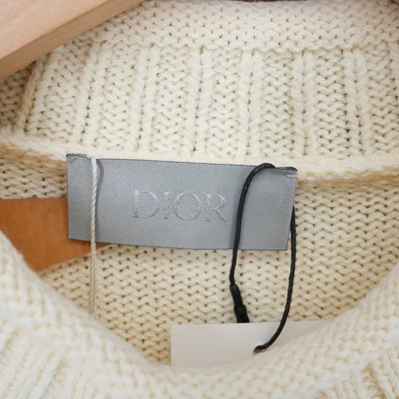 Dior Dior new embroidered star knit sweater Size US XXL / EU 58 / 5 - 5 Thumbnail