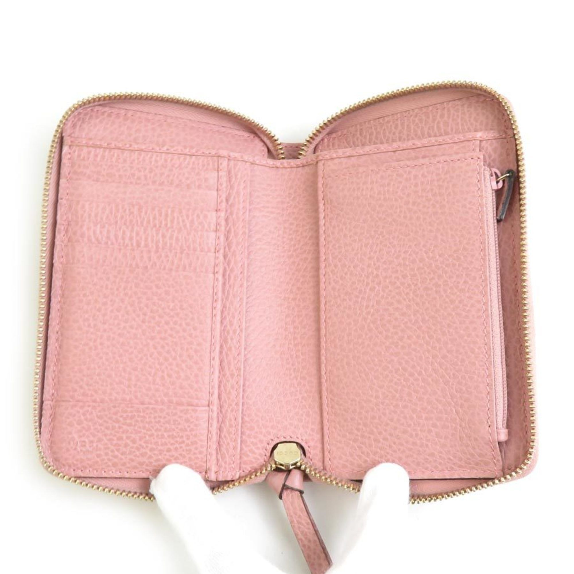 Gucci Gucci Women's Pink Leather Bi-fold Wallet 354497 h31344a Size ONE SIZE - 3 Thumbnail