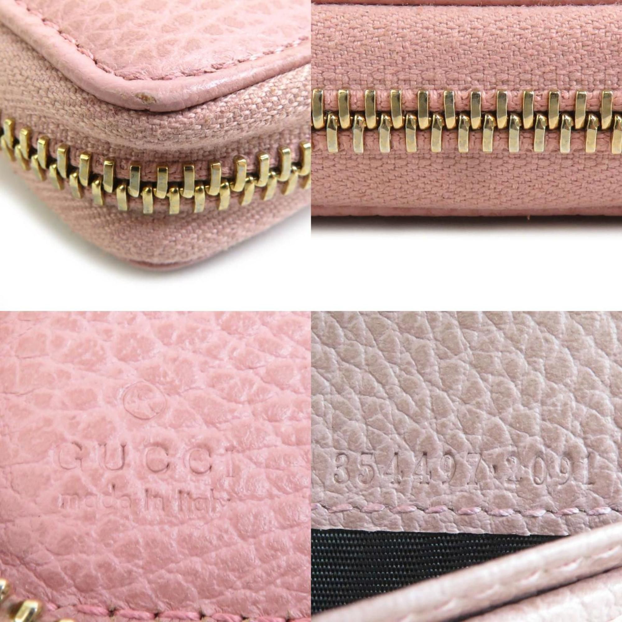 Gucci Gucci Women's Pink Leather Bi-fold Wallet 354497 h31344a Size ONE SIZE - 5 Thumbnail