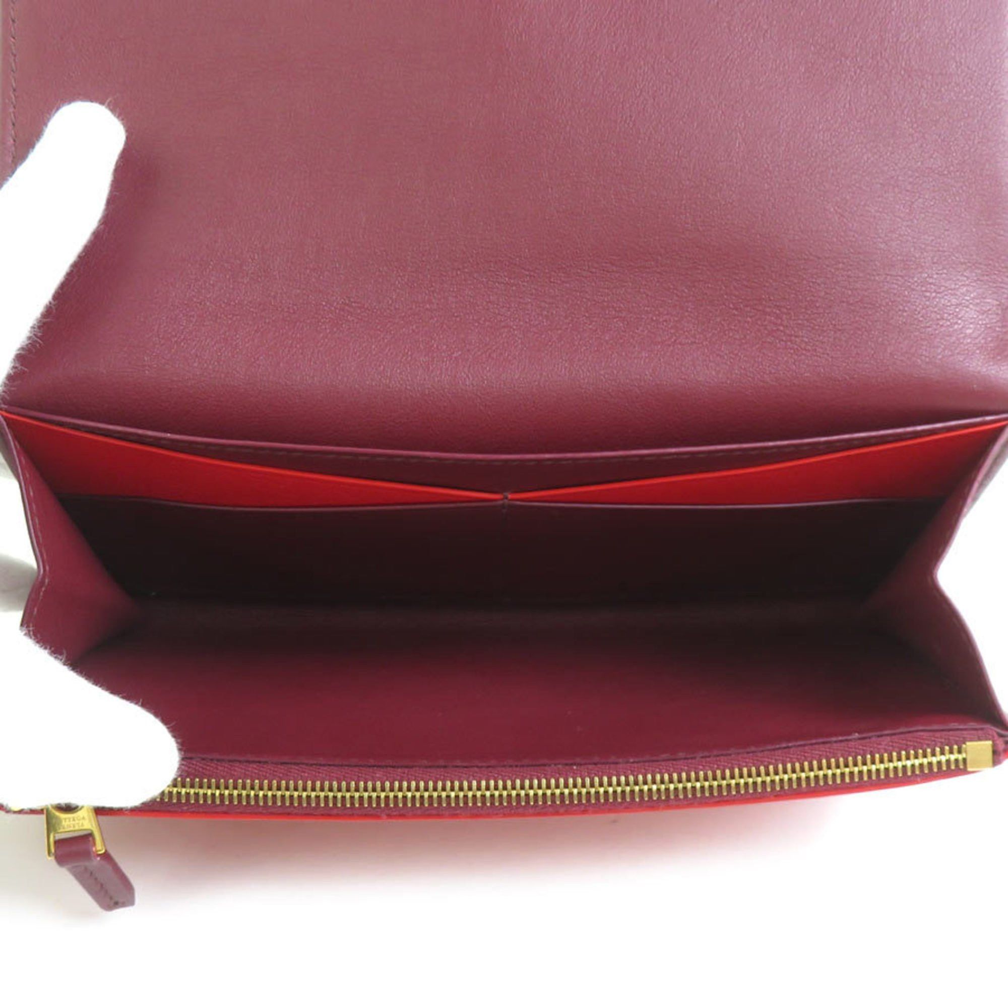 Bottega Veneta Bottega Veneta long wallet in leather, red and burgundy, for men women, h31343a Size ONE SIZE - 3 Thumbnail