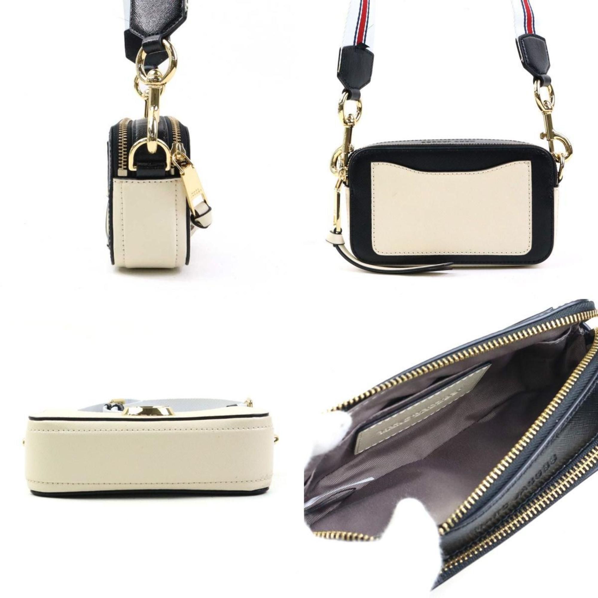 Marc Jacobs Marc Jacobs Women's Coated Canvas Shoulder Bag, Ivory and Black, H31336a Size ONE SIZE - 2 Thumbnail